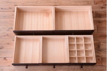 中古　北海道民芸家具　整理タンス(チェスト)(定価約30万円)