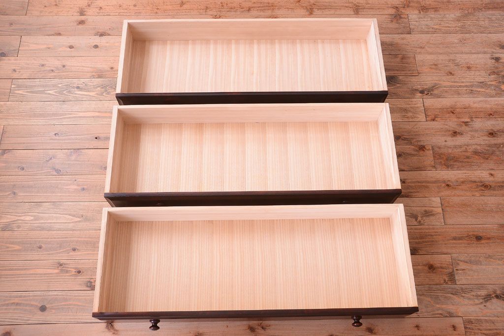 中古　北海道民芸家具　整理タンス(チェスト)(定価約30万円)