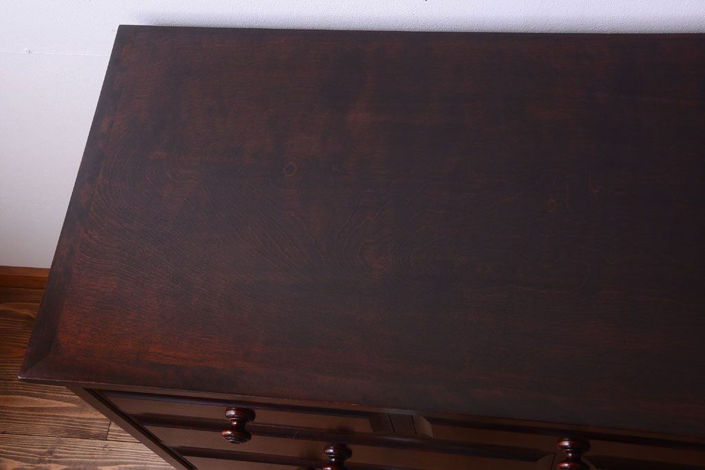 中古　北海道民芸家具　整理タンス(チェスト)(定価約30万円)