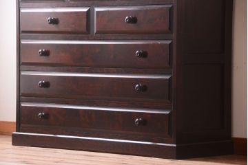 中古　北海道民芸家具　整理タンス(チェスト)(定価約30万円)