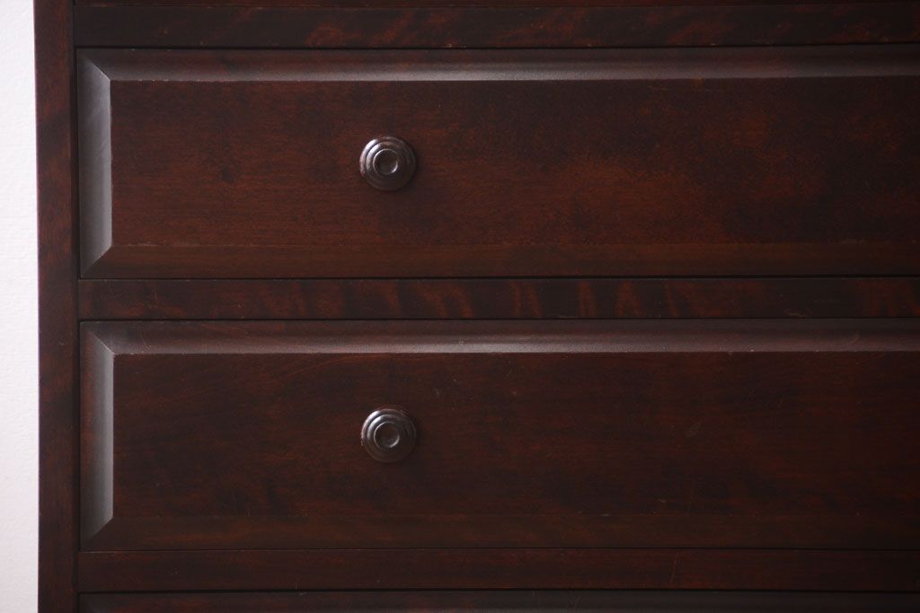 中古　北海道民芸家具　整理タンス(チェスト)(定価約30万円)