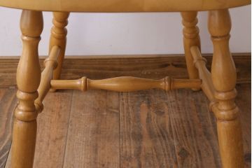 中古　飛騨家具　柏木工　明るい木味のウィンザーチェア(ダイニングチェア、ウインザーチェア)(1)