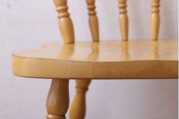 中古　飛騨家具　柏木工　明るい木味のウィンザーチェア(ダイニングチェア、ウインザーチェア)(1)