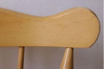 中古　飛騨家具　柏木工　明るい木味のウィンザーチェア(ダイニングチェア、ウインザーチェア)(2)