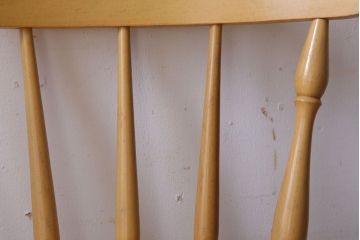 中古　飛騨家具　柏木工　明るい木味のウィンザーチェア(ダイニングチェア、ウインザーチェア)(2)