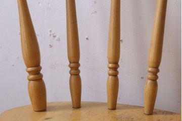 中古　飛騨家具　柏木工　明るい木味のウィンザーチェア(ダイニングチェア、ウインザーチェア)(2)