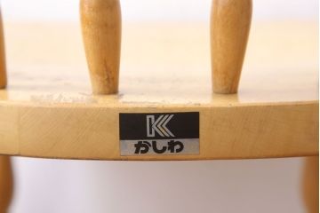中古　飛騨家具　柏木工　明るい木味のウィンザーチェア(ダイニングチェア、ウインザーチェア)(2)