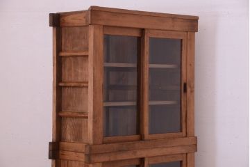 アンティーク家具　古民具・骨董　三尺　木味が美しい重ね収納棚(水屋箪笥)