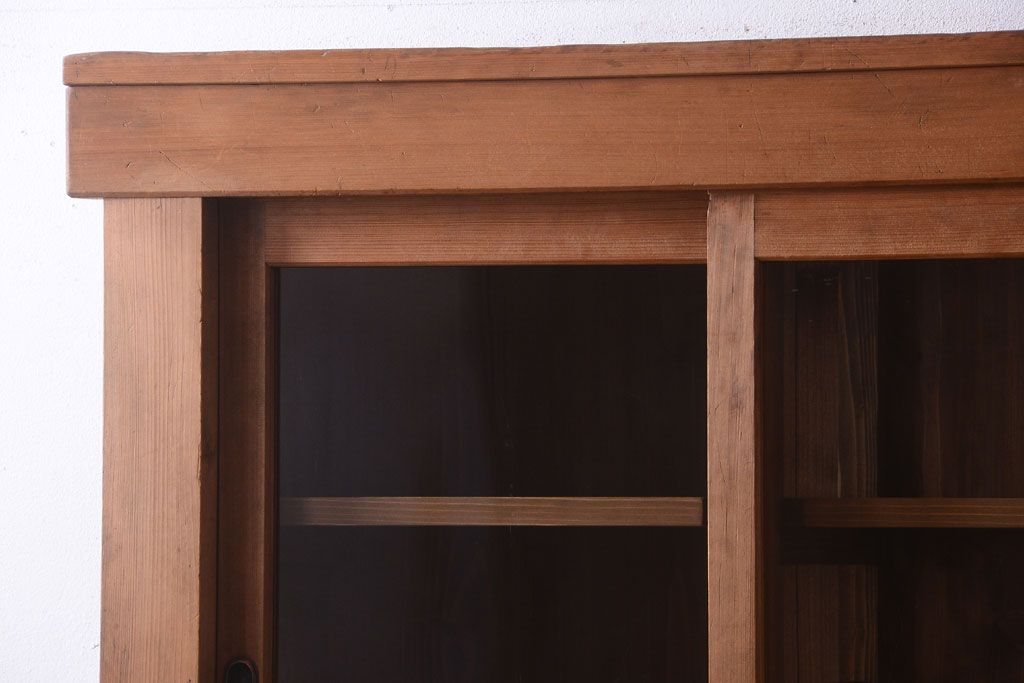 アンティーク家具　古民具・骨董　三尺　木味が美しい重ね収納棚(水屋箪笥)