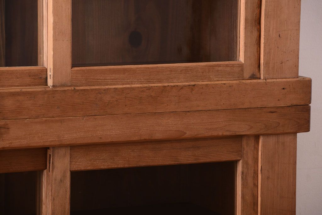 アンティーク家具　古民具・骨董　三尺　木味が美しい重ね収納棚(水屋箪笥)