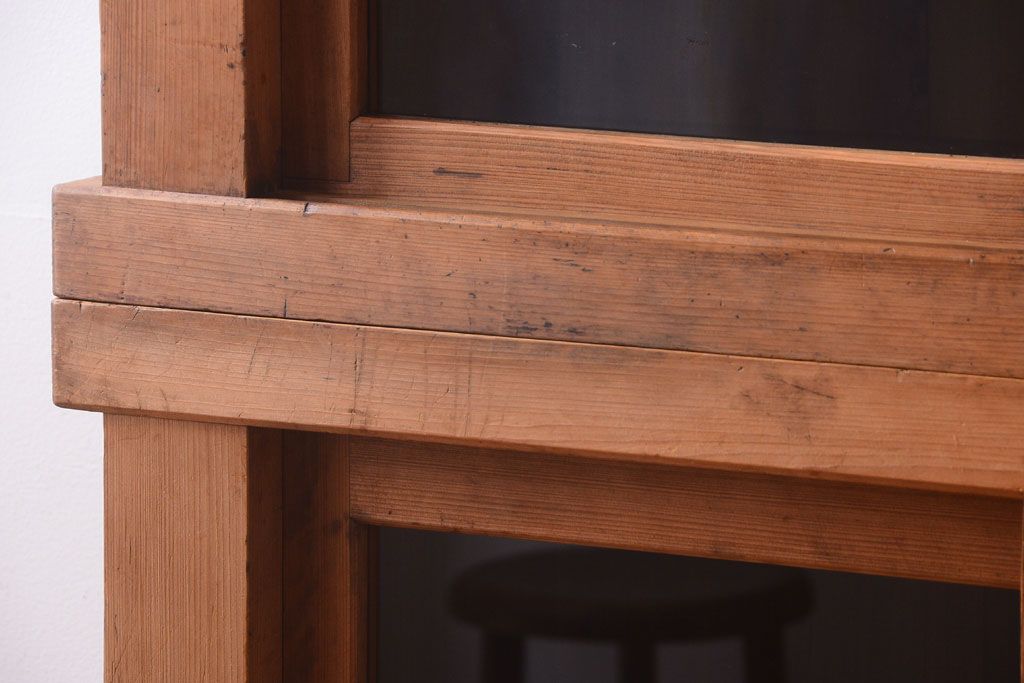 アンティーク家具　古民具・骨董　三尺　木味が美しい重ね収納棚(水屋箪笥)