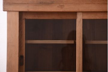 アンティーク家具　古民具・骨董　三尺　木味が美しい重ね収納棚(水屋箪笥)