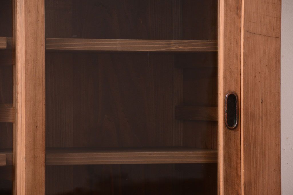 アンティーク家具　古民具・骨董　三尺　木味が美しい重ね収納棚(水屋箪笥)