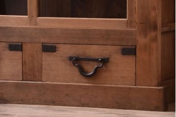 アンティーク家具　古民具・骨董　三尺　木味が美しい重ね収納棚(水屋箪笥)