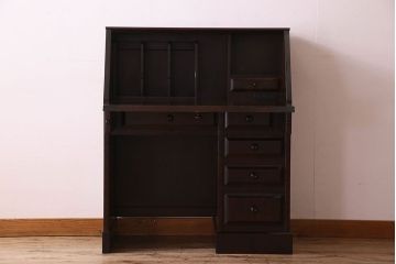 中古　北海道民芸家具　片袖ライティングビューロー(定価約28万8千円)