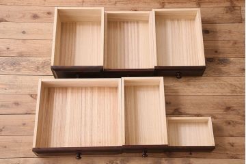 中古　北海道民芸家具　片袖ライティングビューロー(定価約28万8千円)