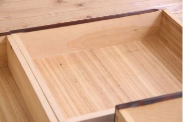 中古　北海道民芸家具　片袖ライティングビューロー(定価約28万8千円)