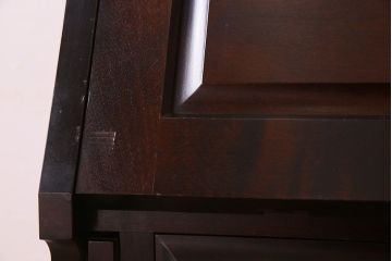 中古　北海道民芸家具　片袖ライティングビューロー(定価約28万8千円)