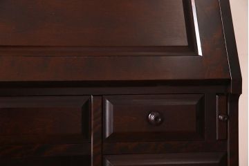 中古　北海道民芸家具　片袖ライティングビューロー(定価約28万8千円)