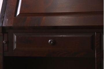 中古　北海道民芸家具　片袖ライティングビューロー(定価約28万8千円)