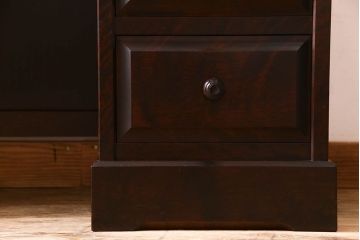 中古　北海道民芸家具　片袖ライティングビューロー(定価約28万8千円)