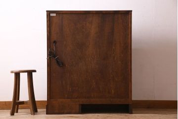 中古　北海道民芸家具　片袖ライティングビューロー(定価約28万8千円)