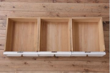 アンティーク家具　気泡ガラス入り!アンティークペイントローボード