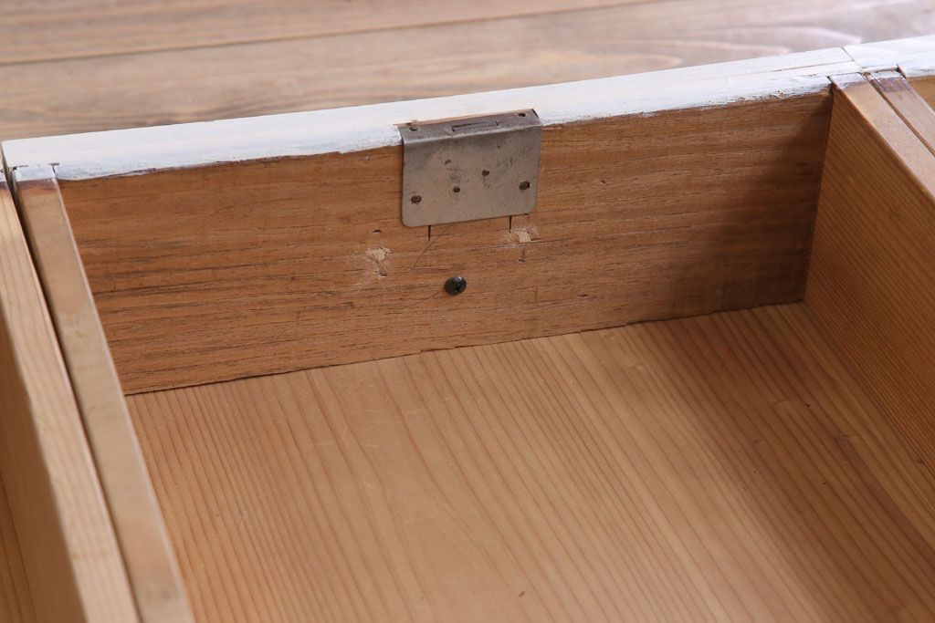 アンティーク家具　気泡ガラス入り!アンティークペイントローボード