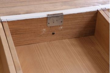 アンティーク家具　気泡ガラス入り!アンティークペイントローボード