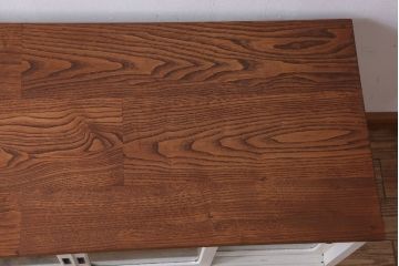 アンティーク家具　気泡ガラス入り!アンティークペイントローボード