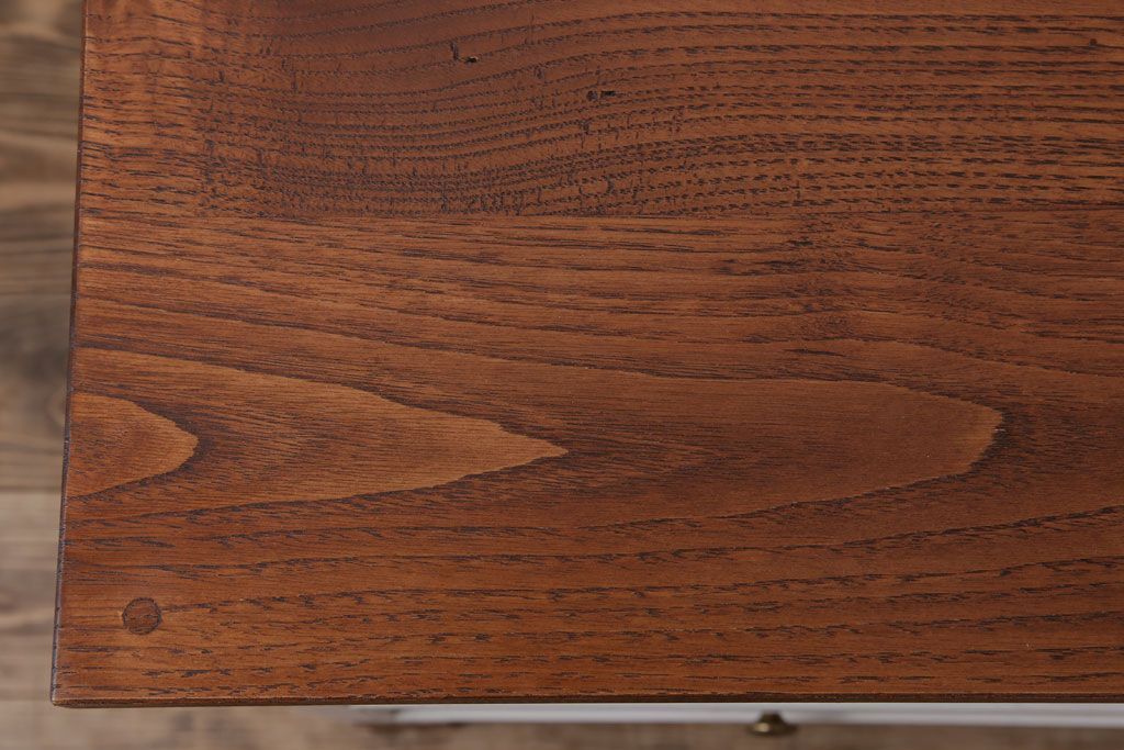 アンティーク家具　気泡ガラス入り!アンティークペイントローボード