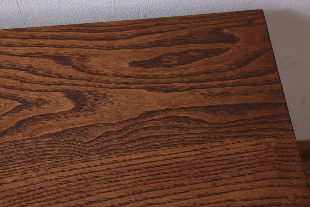 アンティーク家具　気泡ガラス入り!アンティークペイントローボード