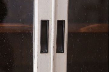 アンティーク家具　気泡ガラス入り!アンティークペイントローボード