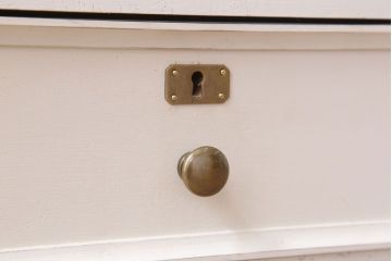 アンティーク家具　気泡ガラス入り!アンティークペイントローボード