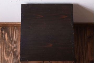 レトロ家具　昭和レトロ　古い木製のアンティーク5杯小引き出し(2)