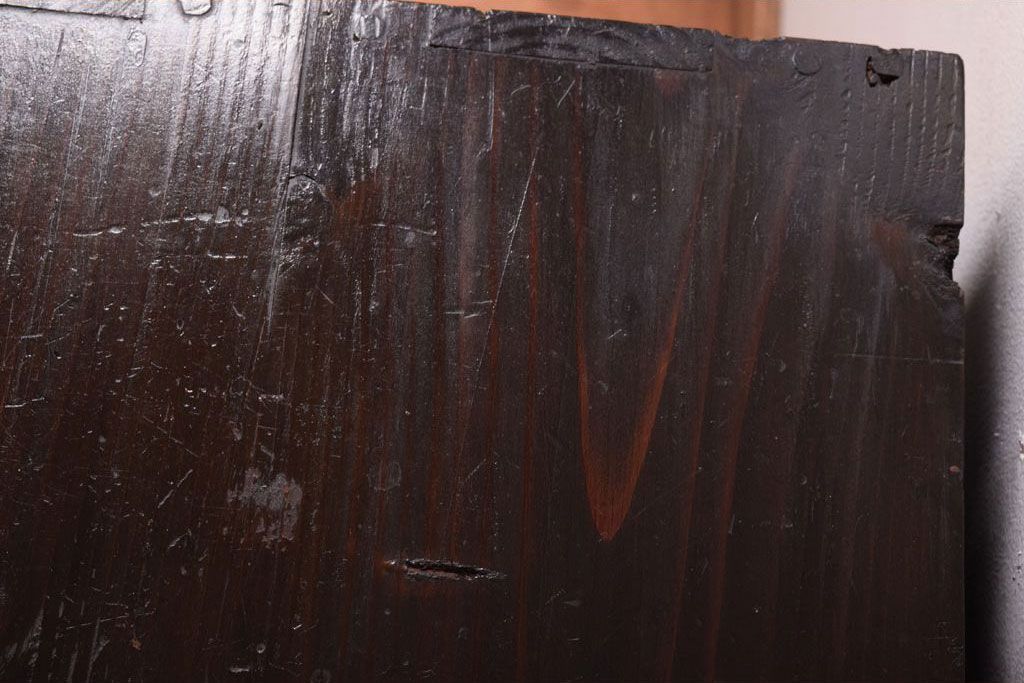 レトロ家具　昭和レトロ　古い木製のアンティーク5杯小引き出し(2)