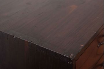 レトロ家具　昭和レトロ　古い木製のアンティーク5杯小引き出し(2)