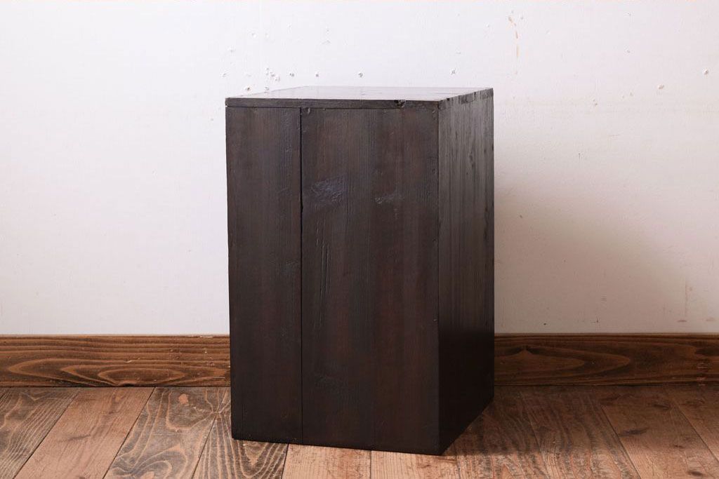 レトロ家具　昭和レトロ　古い木製のアンティーク5杯小引き出し(2)