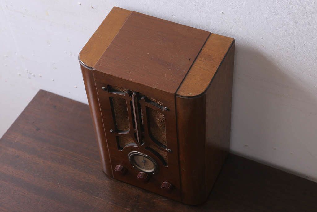 アンティーク雑貨　昭和レトロ　ナナオラ　65型　古い真空管ラジオ
