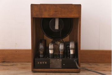 アンティーク雑貨　昭和レトロ　ナナオラ　65型　古い真空管ラジオ