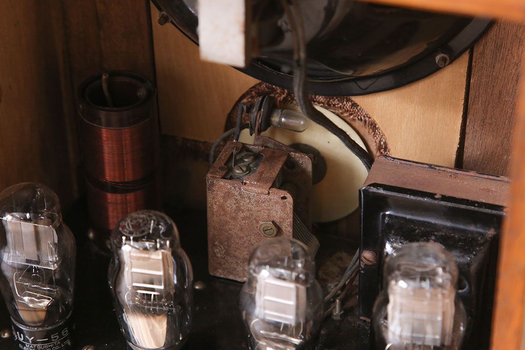 アンティーク雑貨　昭和レトロ　ナナオラ　65型　古い真空管ラジオ