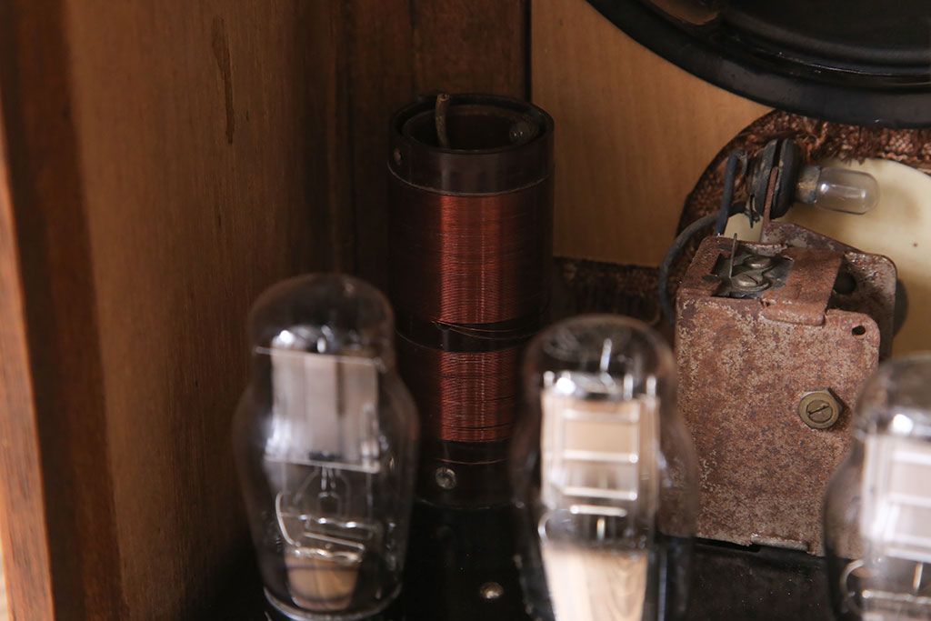 アンティーク雑貨　昭和レトロ　ナナオラ　65型　古い真空管ラジオ