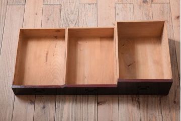 アンティーク家具　大正・昭和期　古い木製のアンティーク小引き出し