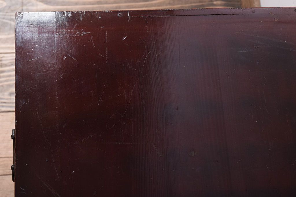 アンティーク家具　大正・昭和期　古い木製のアンティーク小引き出し