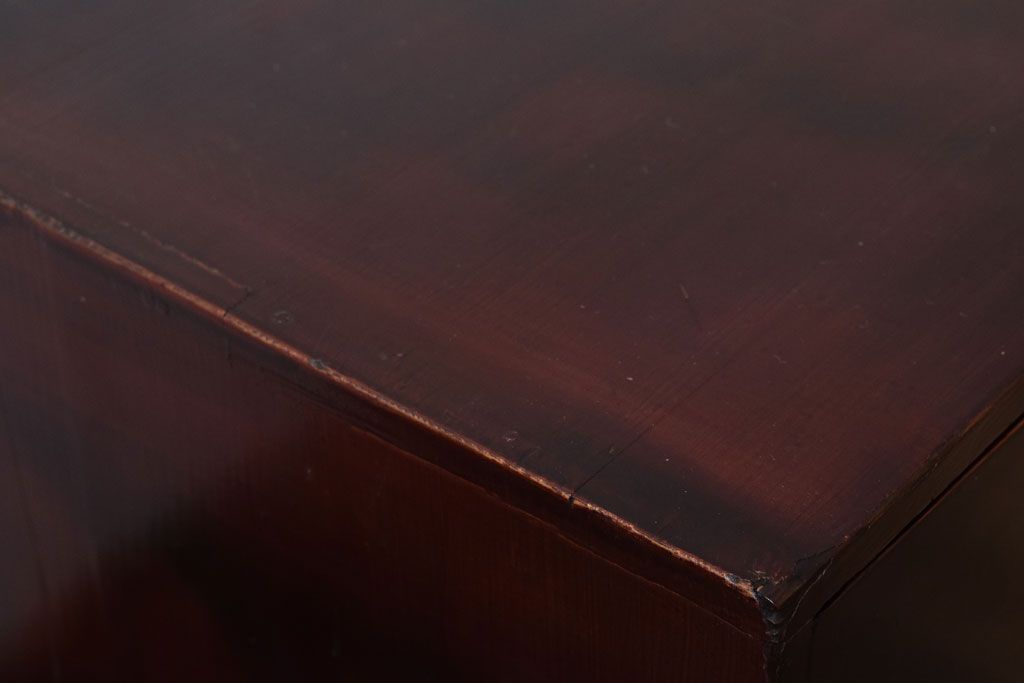 アンティーク家具　大正・昭和期　古い木製のアンティーク小引き出し