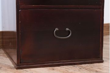 アンティーク家具　大正・昭和期　古い木製のアンティーク小引き出し