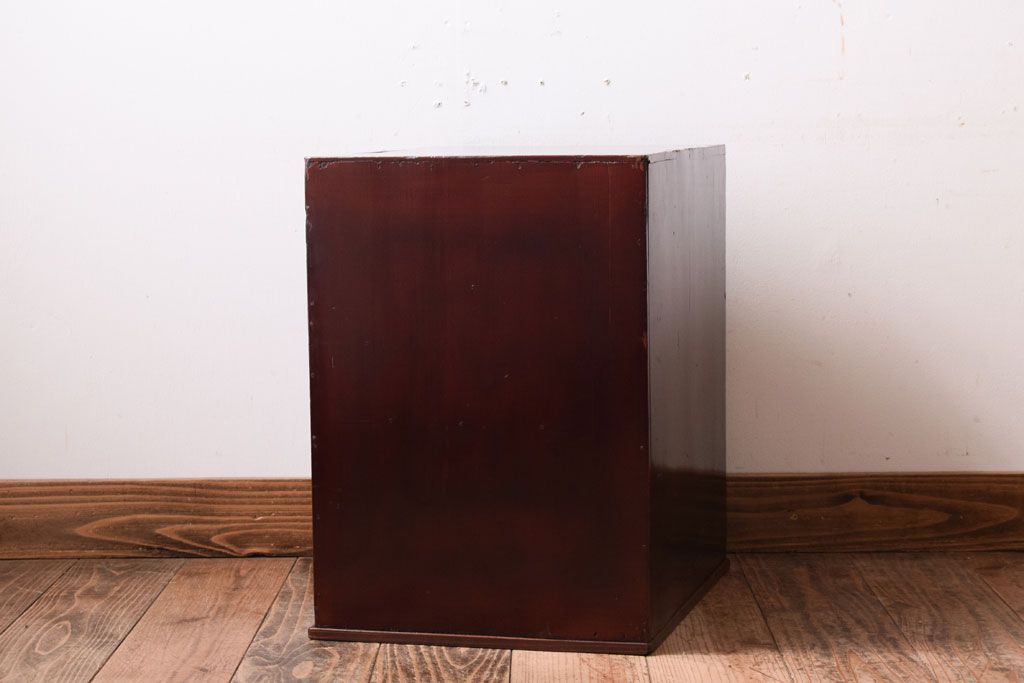 アンティーク家具　大正・昭和期　古い木製のアンティーク小引き出し