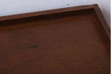 レトロ家具　昭和レトロ　古い木製の小ぶりなアンティーク縦型書類棚(カルテケース)(1)