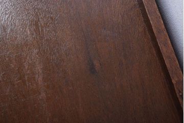 レトロ家具　昭和レトロ　古い木製の小ぶりなアンティーク縦型書類棚(カルテケース)(1)