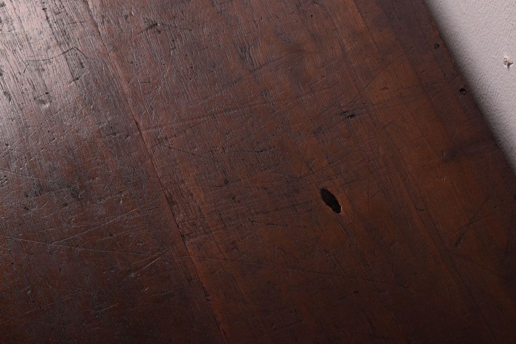 アンティーク家具　古い桐材製のアンティーク小引き出し